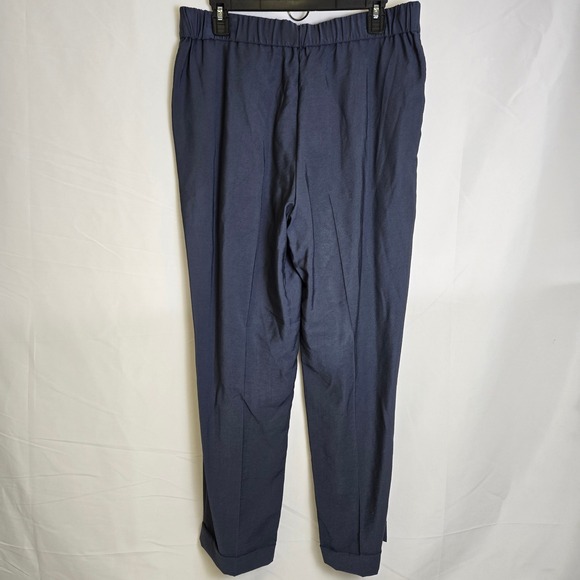 Loft Outlet Pleated Tapered Leg Trouser Pants, Blue, Women's Size Medium - Picture 4 of 10